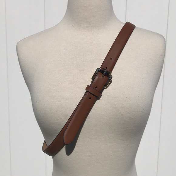 NWOT MICHAEL Michael Kors Tan Belt with Gold and Tortoise ShellBuckle Size L